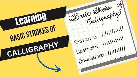 Basic Calligraphy Strokes|Basic Strokes of Brush Lettering|Calligraphy for Beginners|Beginners Guide