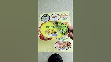 Bộ tem nhãn hạt khô dán lọ #intemnhan #inanhung #shorts