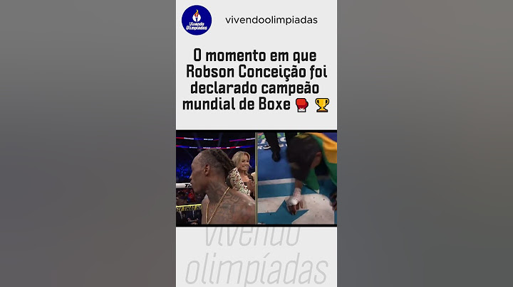 O momento em que Robson Conceição foi declarado campeão mundial de Boxe 🥊 🏆