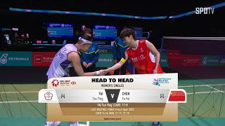 [BWF] WS - Semifinals｜TAI Tzu Ying vs CHEN Yu Fei H/L | PETRONAS Malaysia Open 2024