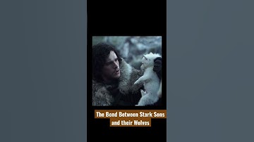 Game of Thrones: The Bond Between Stark Sons and their Wolves #gameofthrones #celebrity #shorts