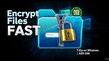 “How to Encrypt Any File in Windows Using 7-Zip 🔒 | Step-by-Step Tutorial”