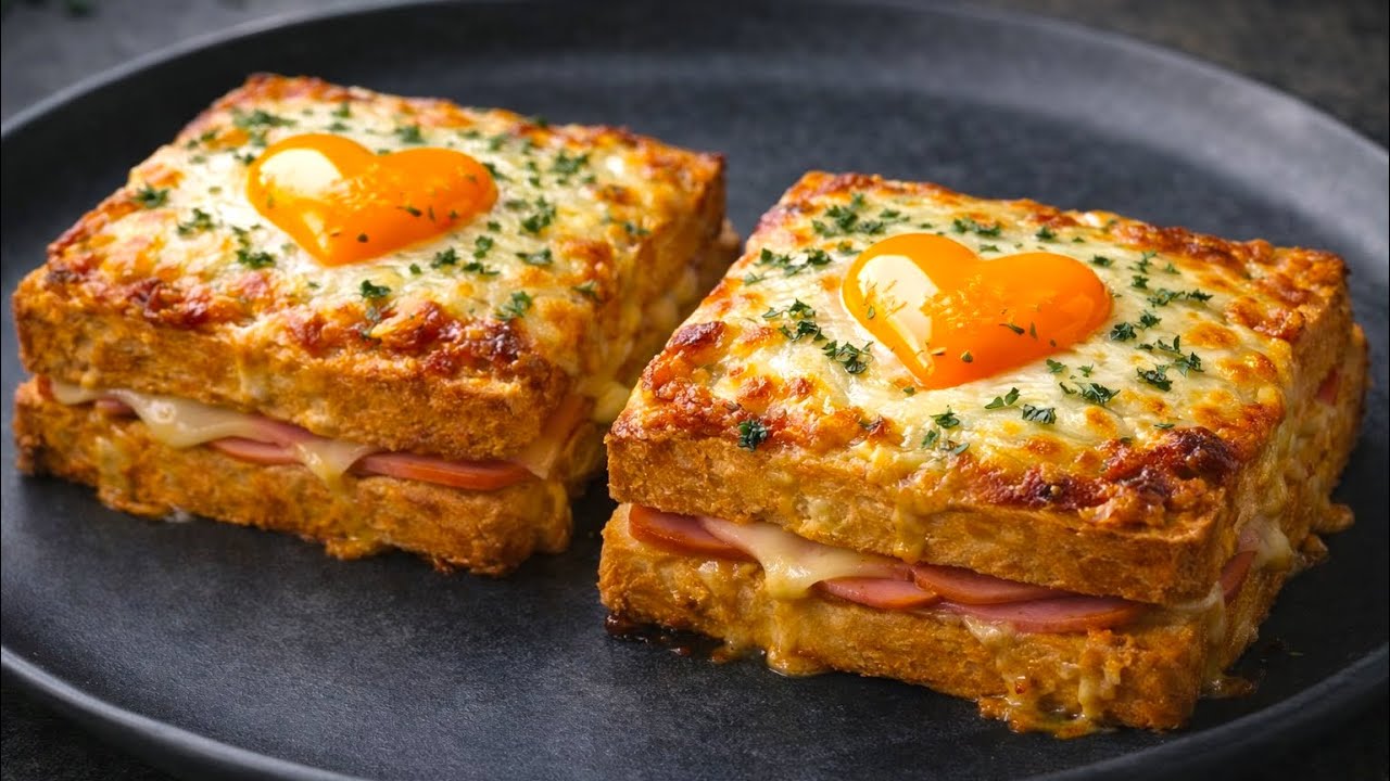 So lecker hast du noch nie gefrühstückt – Ei Toast in 5 Minuten aus Ofen!