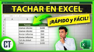 TACHAR texto en Excel | Guía completa