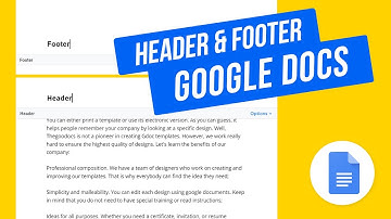 How to Add Header and Footer to Google Docs with Page Numbers