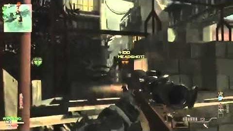 MW3: Barrett .50 Cal quad headshot feed