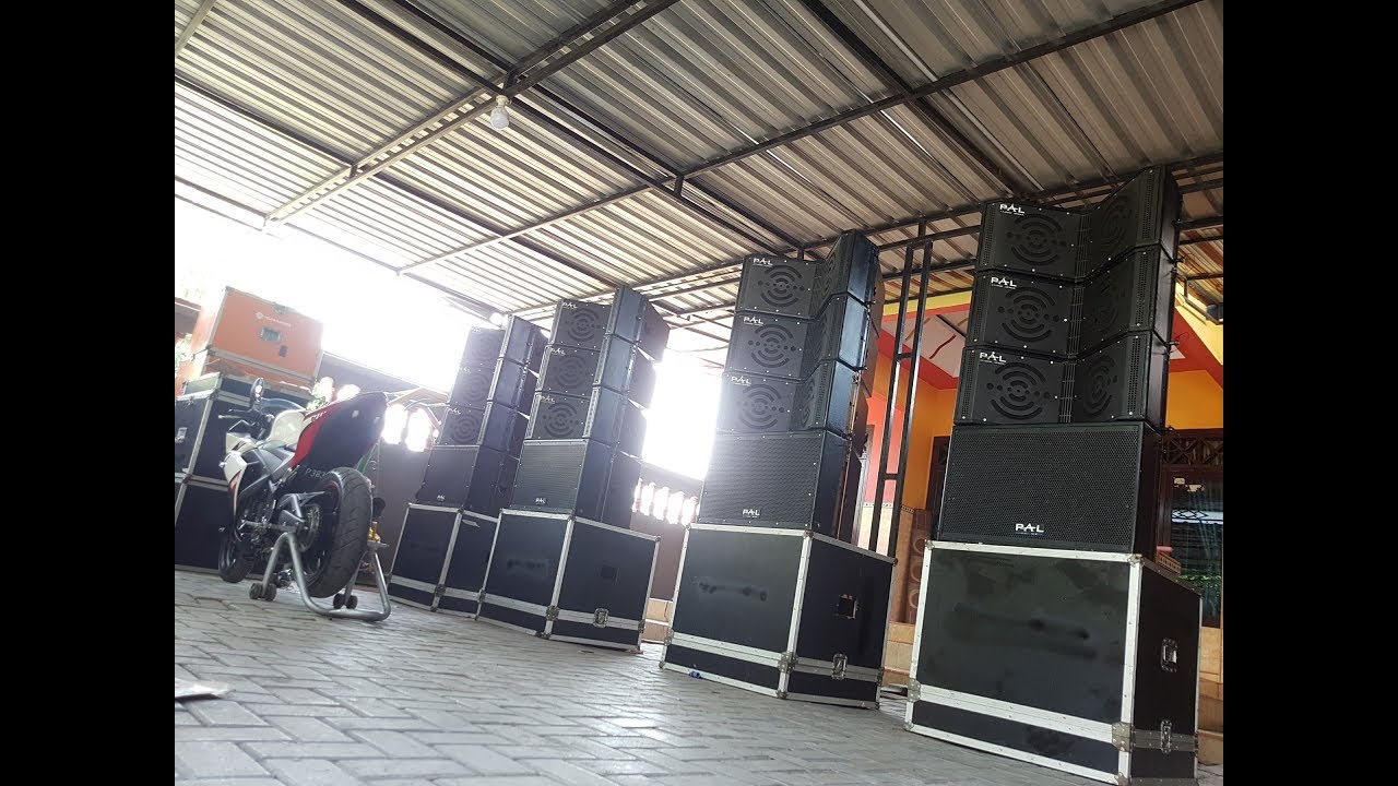 Nyobain line array PAL Audio. lumayan dapet bekas suara masih nyesssss ...