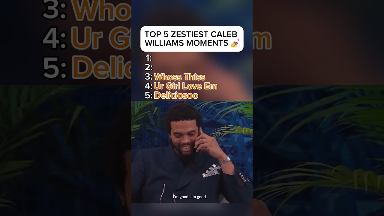 TOP 5 ZESTIEST CALEB WILLIAMS MOMENTS 
