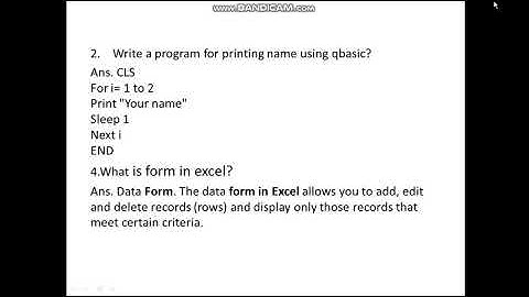 Class7- Qbasic Looping Statements -chapter5
