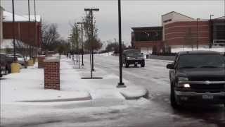 Snow in Stephenville Texas 2013