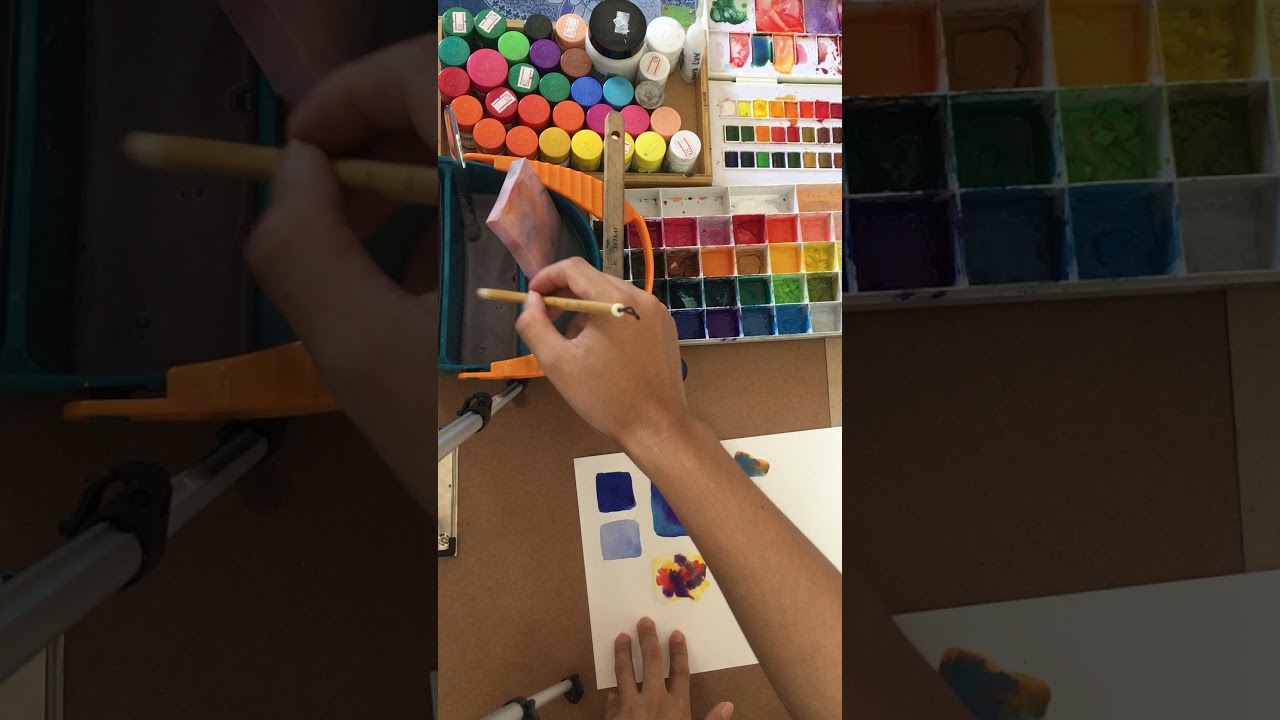 เทคนิคพื้นฐานการใช้สีโปสเตอร์