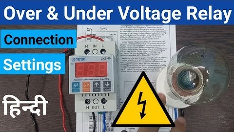 Under and Over voltage protection relay |Connection and Settings| Tense Under & Over Voltage Relay