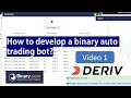 How to create a binary option robot binary auto trading bot  1  probots