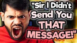 Accusing Scammer of Sending Me a G*% Message!