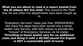 Fire Depts VS Home Health Care