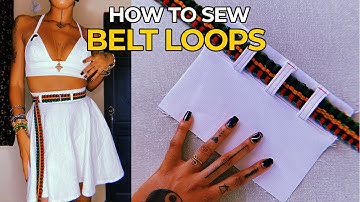 How To Sew Belt Loops #DIYSewing