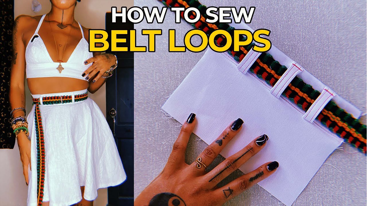 How To Sew Belt Loops #DIYSewing 