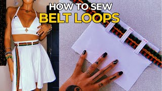 How To Sew Belt Loops #DIYSewing