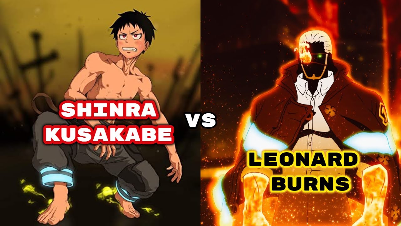 Fire Force - Shinra vs Leonard Burns, Fire Force - Shinra vs Leonard Burns  Un combat enflammé ! 🔥 - 🇯🇵 - 🎮 Discord :  📸  Instagram : animeworld_fr, By Anime World