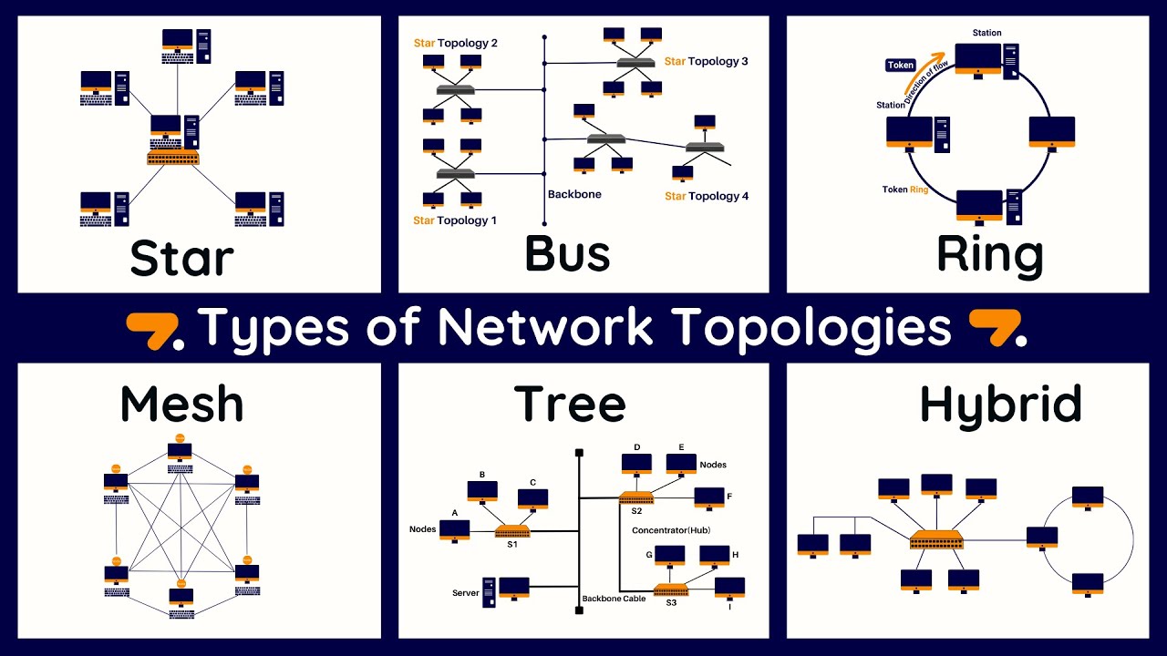 Network Topologies Star, Bus, Ring, Mesh, Ad hoc, Infrastructure, & Wireless Mesh Topology