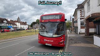 Full Journey: 246: Westerham - Bromley North