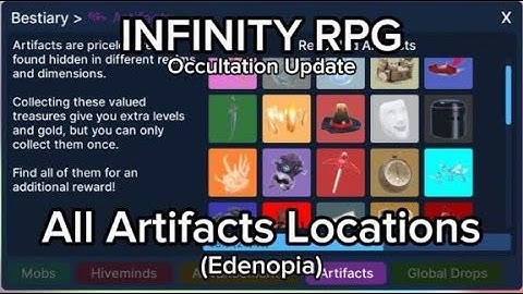 INFINITY RPG: Occultation Update - All Artifacts Locations (Edenopia)