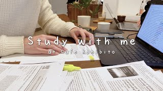 Study With Me | at Cafe Kohibito | Coffee Ambience | KIRA