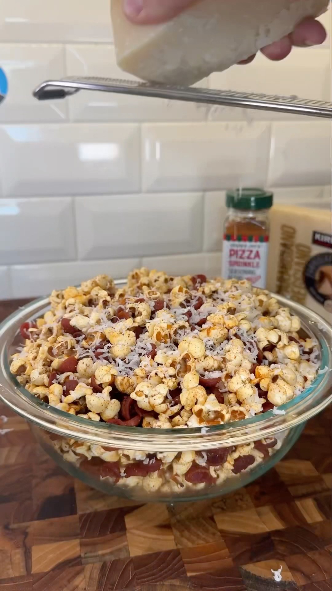 Pepperoni pizza popcorn ? Recipe by @TheJoshElkin  #shorts
