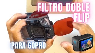 Detalles del kit FLIP de DOS filtros para GoPro