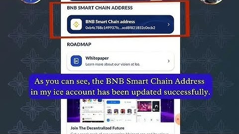 How to Add BNB Smart Chain Address in Ice Network from Metamask | Account updated successfully 🔥