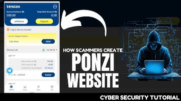 How Scammers Create Ponzi Website | Cyber Security Tutorial