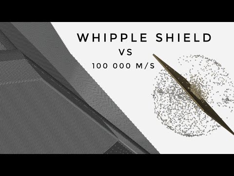 Whipple Shield vs 100km/s 5.56mm Lead Projectile Simulation thumbnail