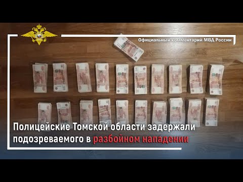 Ирина Волк: Полицейские Томской области задержали подозреваемого в разбойном нападении