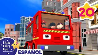 ¡Rescate Divertido con la Canción del Camión de Bomberos!| Caricaturas de autobuses | Canciones