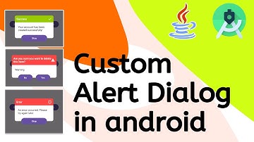 Custom Alert Dialog in android | Android Studio | Java 2023 | Bangla