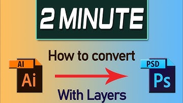 How To Export a PSD with Layers from Illustrator | Adobe In Short | Convert AI TO PSD