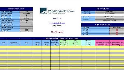 WindLoadCalc Roof Video