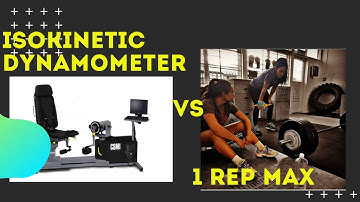 Isokinetic dynamometry vs 1 Rep Max testing - Pros and Cons