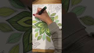 #colour #adultcolouringbook #leaves #calm #positivevibes #sparkle
