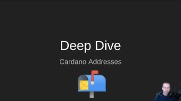 Cardano: NerdOut - Addresses