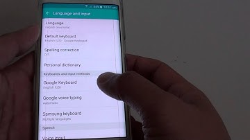 Samsung Galaxy S6 Edge: How to Switch Between Different Input Keyboard