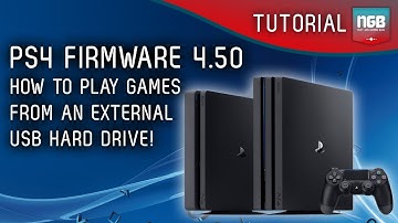 PS4 Firmware 4.50 - USB Hard Drive Tutorial - How to use extended storage!