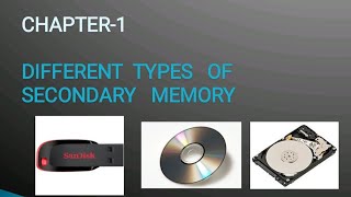 Class-4//Chapter-1// computer subject//Inside the system unit// Types of secondary memory.