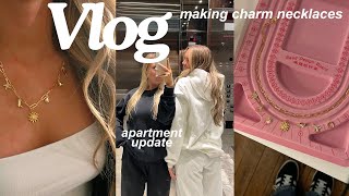 VLOG: making charm necklaces, vintage shopping and apartment update!