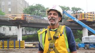 Hammerhead construction at George Washington Bridge