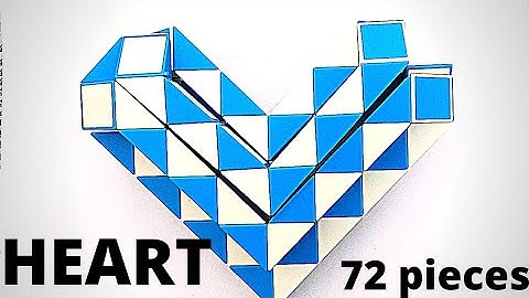 How to Make a Heart from 72 pieces Snake cube