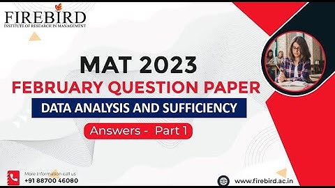 MAT Feb 2023 | MBA/PGDM | QP Data Analysis & Sufficiency | Shortcuts Part 1