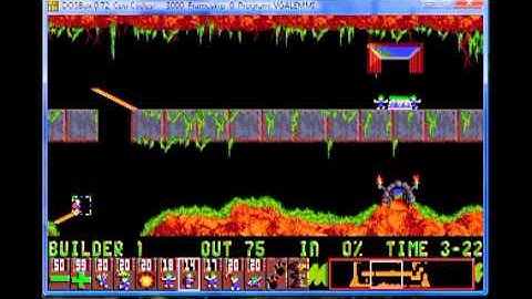Lemmings 1 Tricky Level 9  They just keep on coming