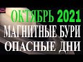 Магнитные бури в октябре 2021: полный список опасных дат