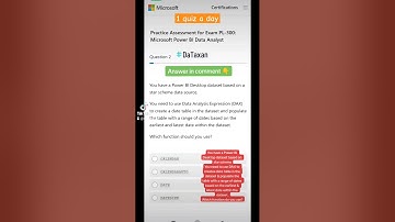 FREE Microsoft Exam Practice test - PL-300 Microsoft Power BI Data Analyst #powerbi #PL300 #quiz